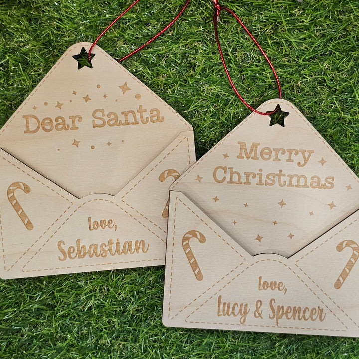 Personalised Letter Holder Tree Ornament