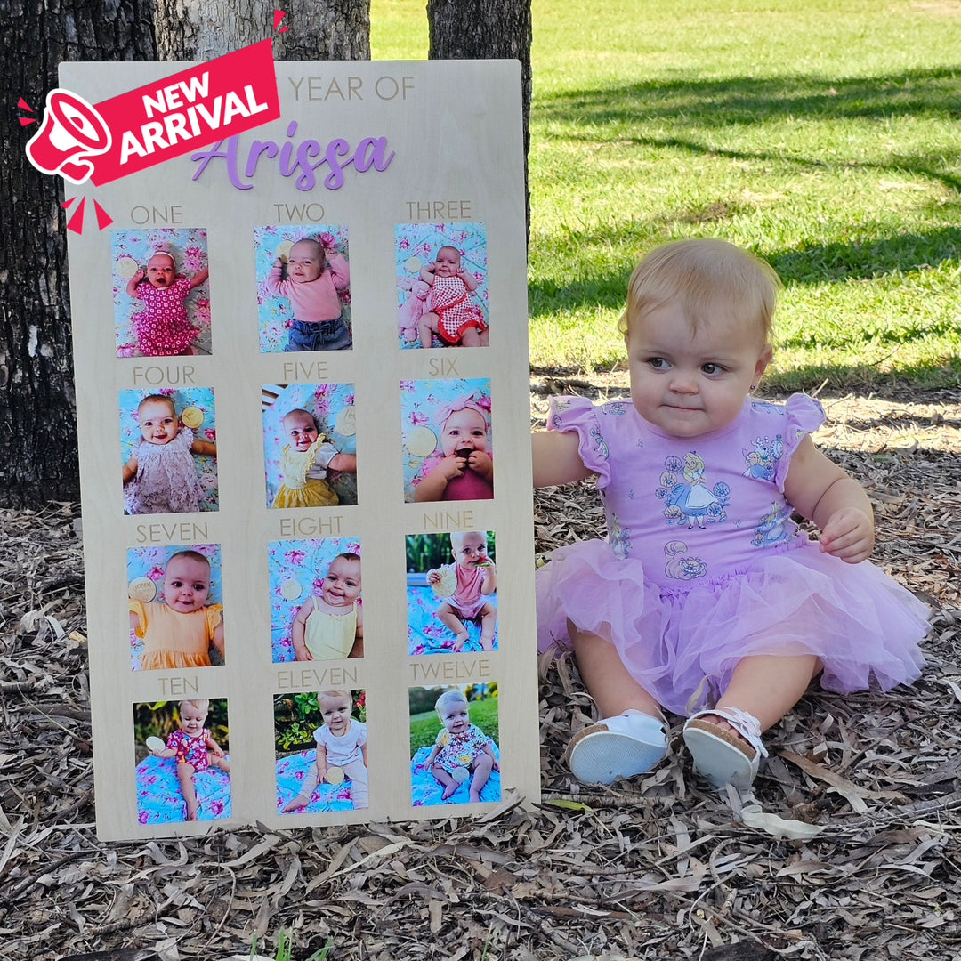 Personalised One Year Of Photo Board