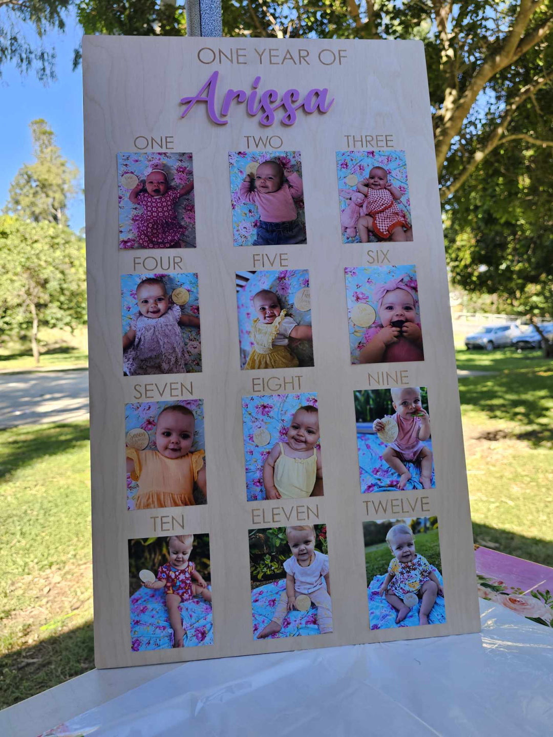Personalised One Year Of Photo Board