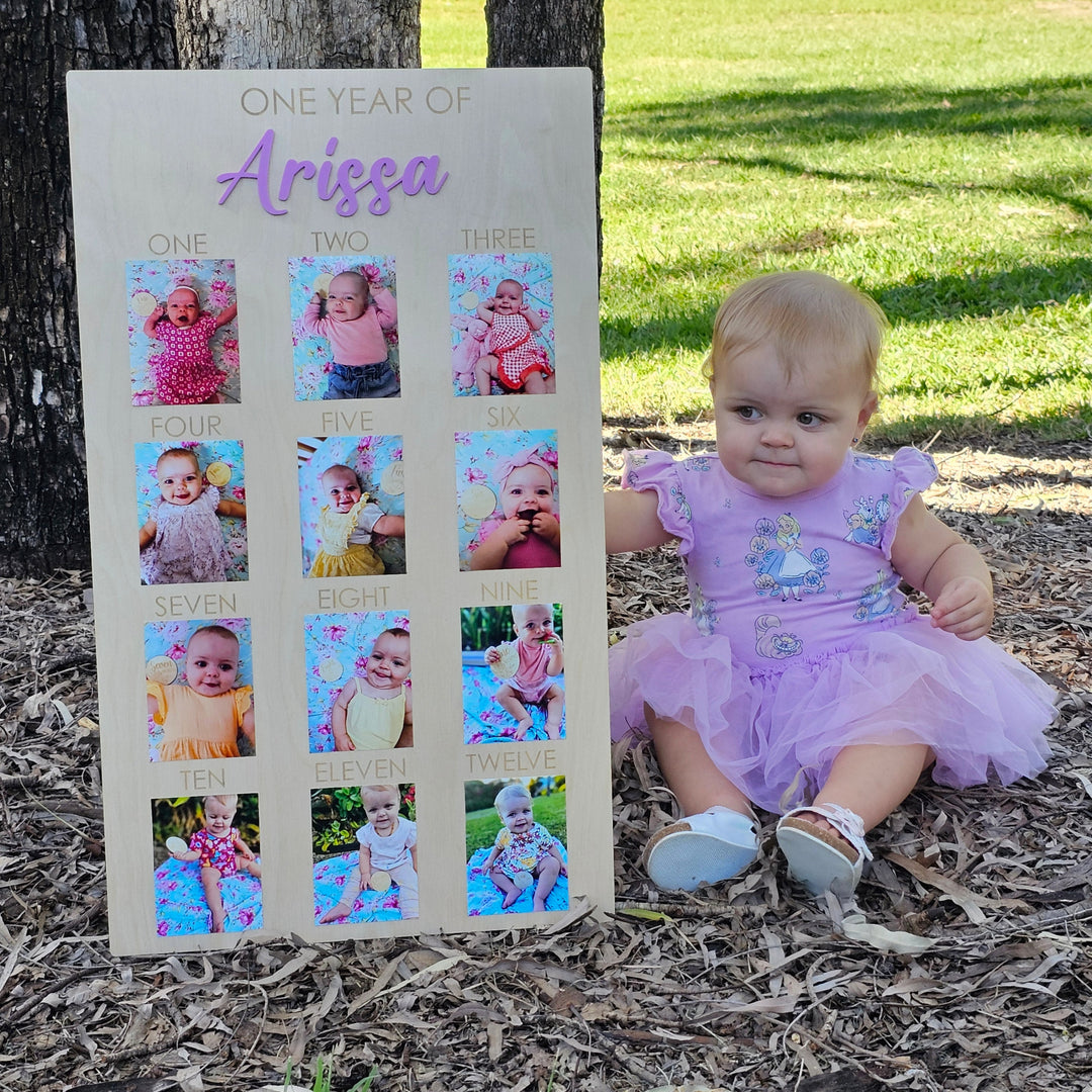 Personalised One Year Of Photo Board