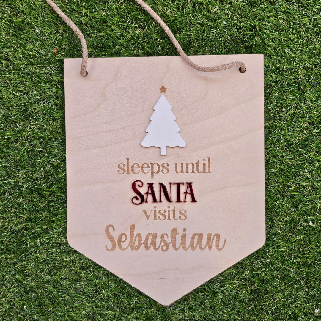 Personalised Santa Hanging Sign