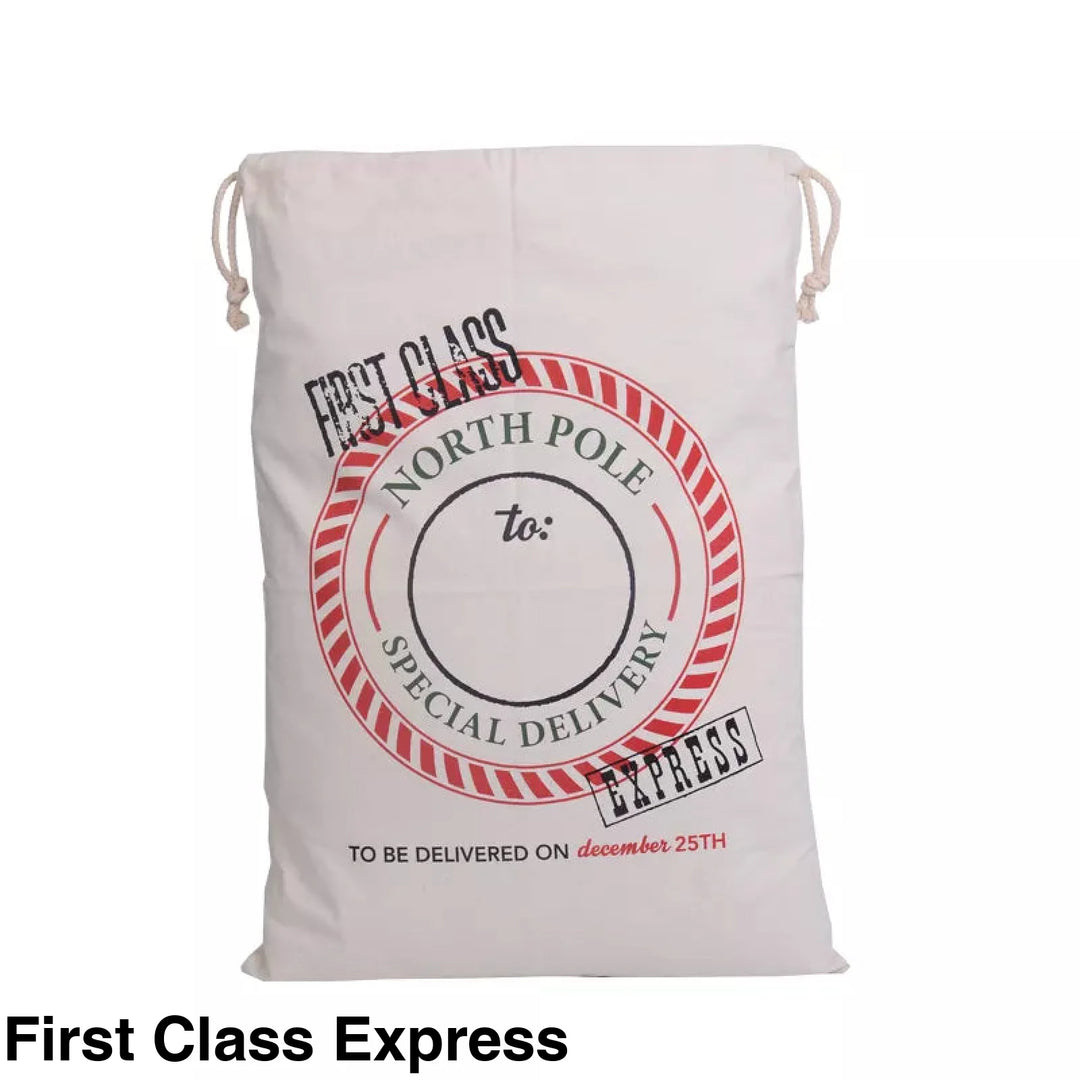 Personalised Santa Sack First Class Express