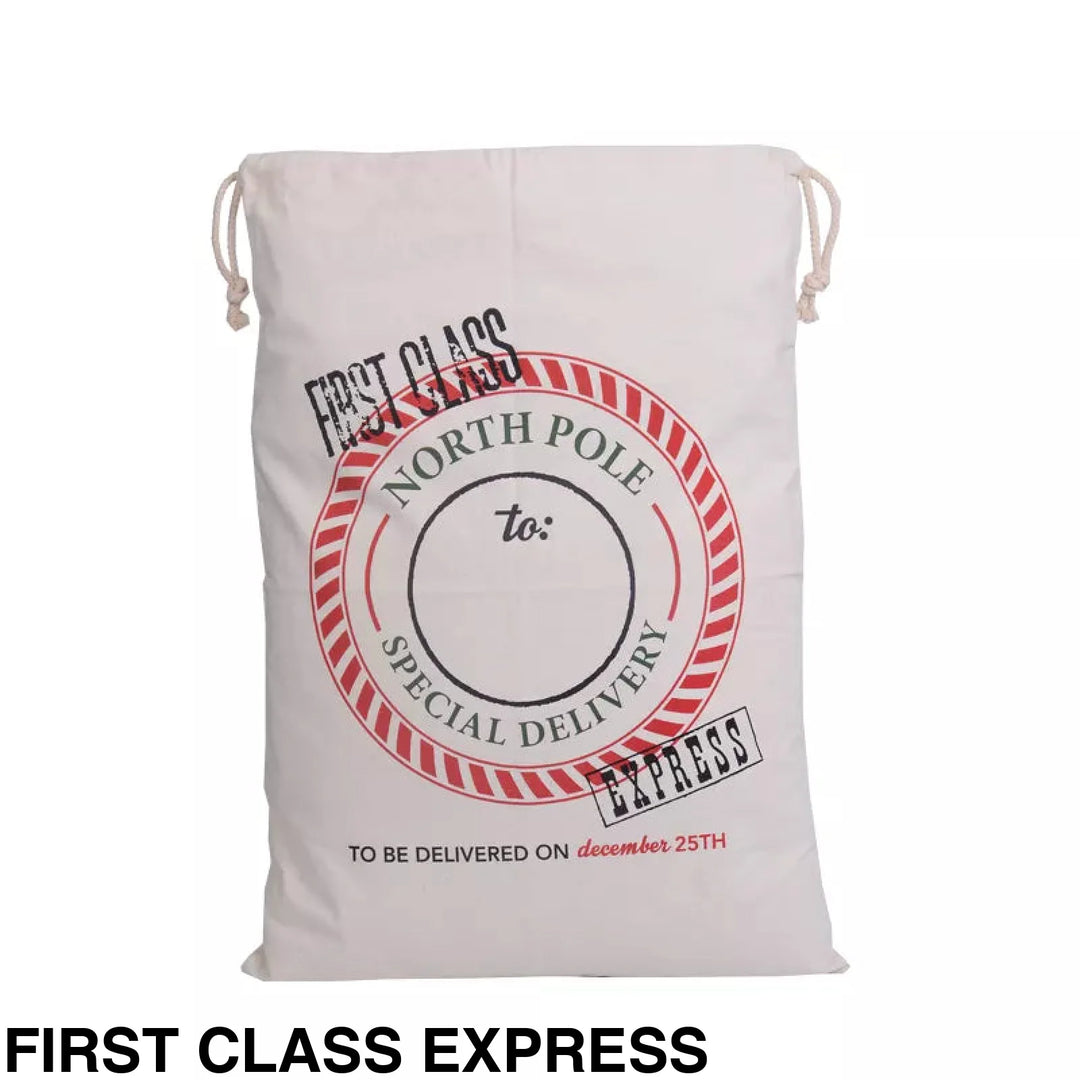 Personalised Santa Sack First Class Express