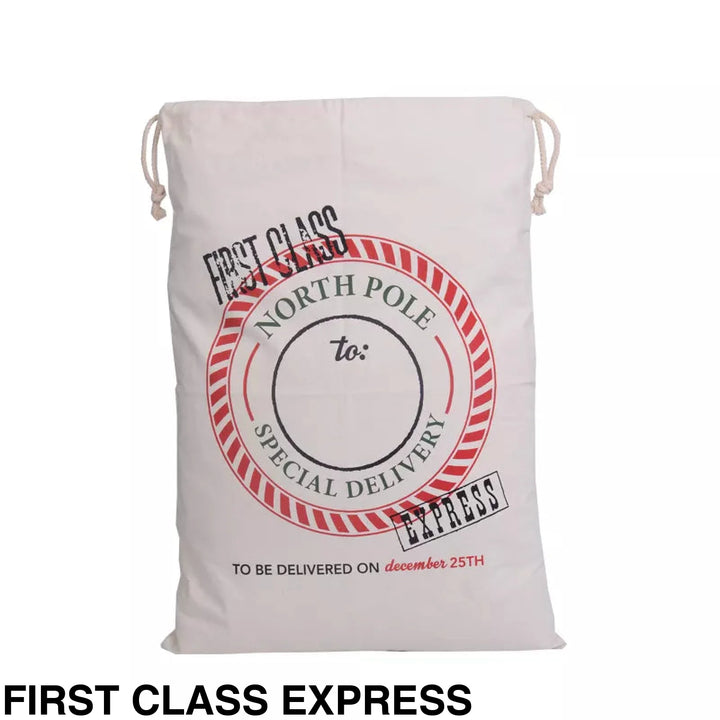 Personalised Santa Sack First Class Express