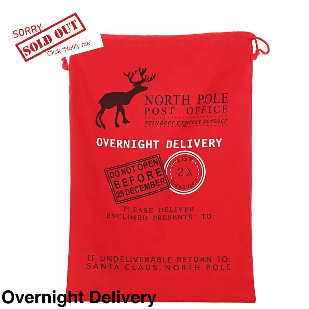 Personalised Santa Sack Overnight Delivery