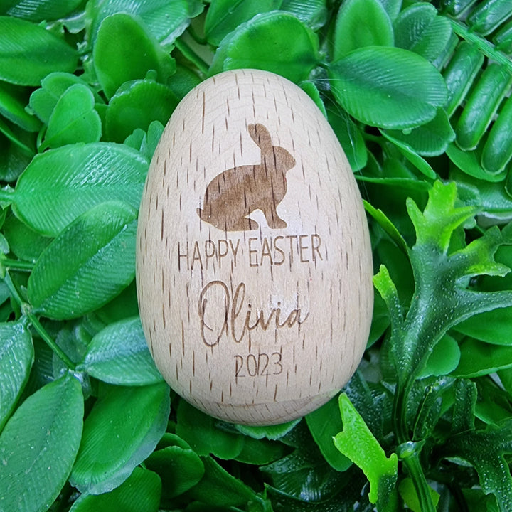 Personalised Wooden Egg Shaker