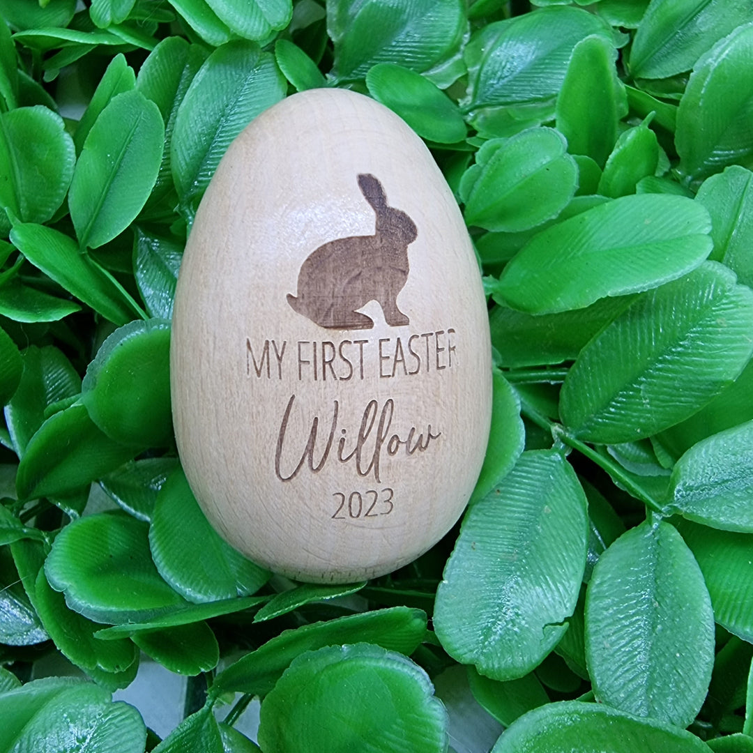 Personalised Wooden Egg Shaker