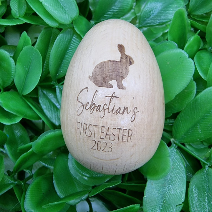 Personalised Wooden Egg Shaker