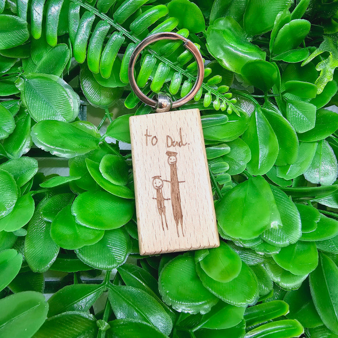 Personalised Wooden Keyring