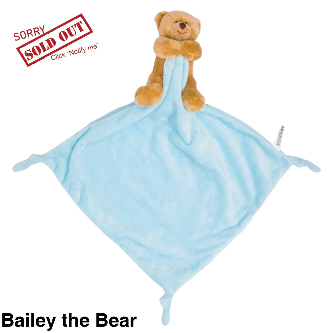 Petite Vous Mini Toy & Comfort Blanket Bailey The Bear