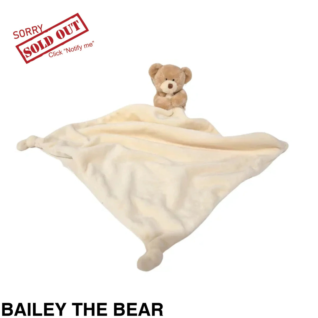 Petite Vous Mini Toy & Comfort Blanket Bailey the Bear