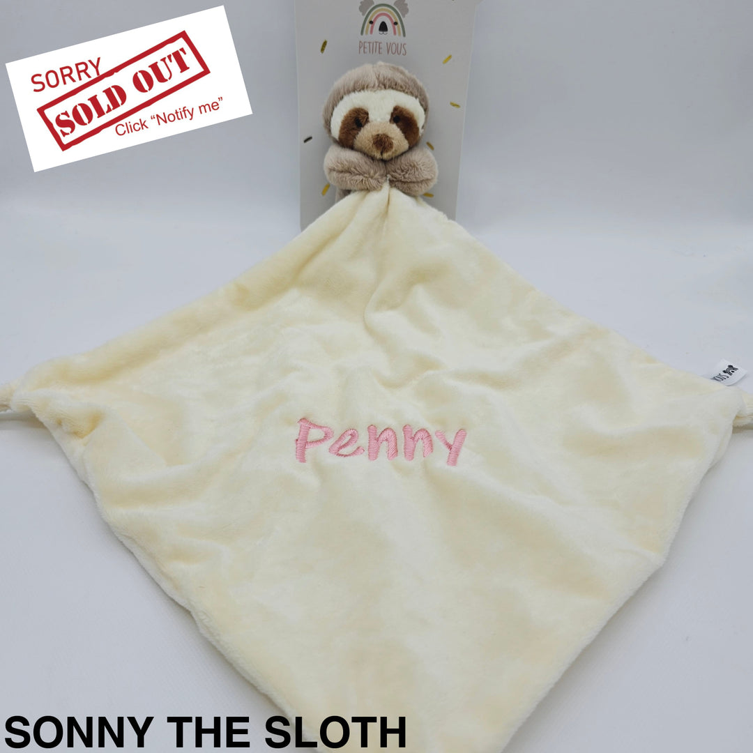 Petite Vous Mini Toy & Comfort Blanket Sonny The Sloth