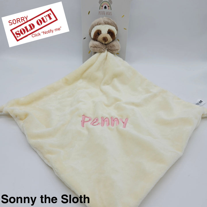 Petite Vous Mini Toy & Comfort Blanket Sonny The Sloth