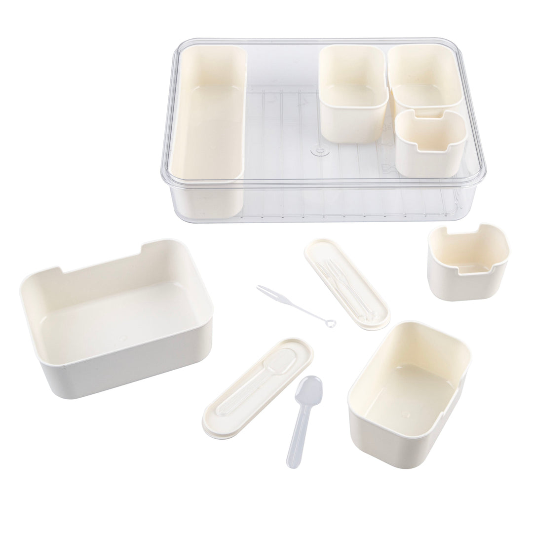 Pizzazz Rectangular 7 Compartment Grazing Box