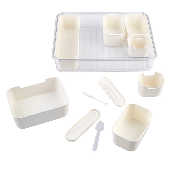 Pizzazz Rectangular 7 Compartment Grazing Box