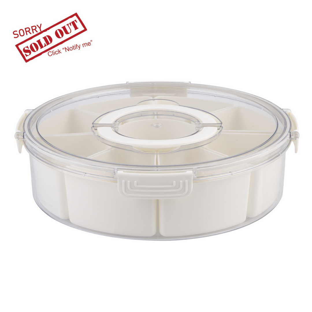 Pizzazz Round 9 Compartment Grazing Box
