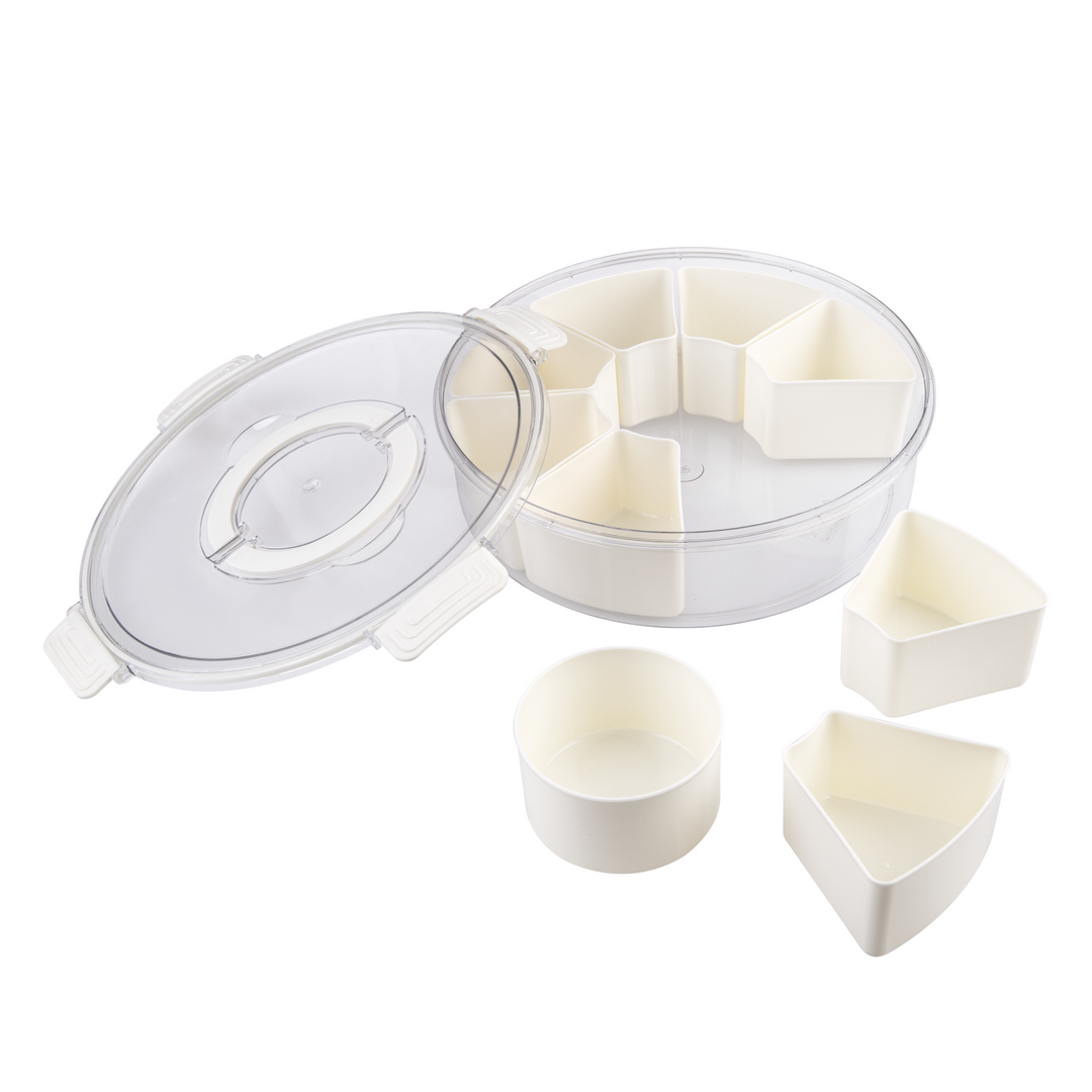 Pizzazz Round 9 Compartment Grazing Box