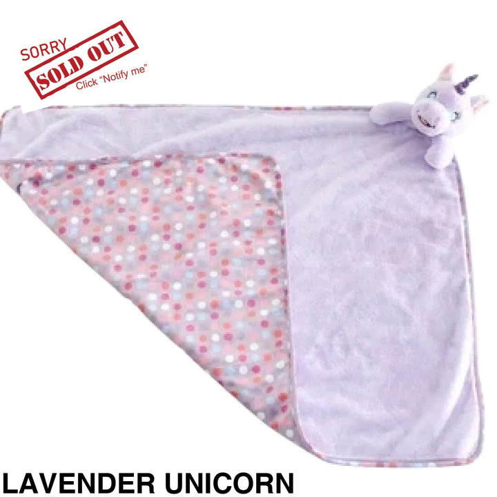 Plush Cubby Blanket Lavender Unicorn