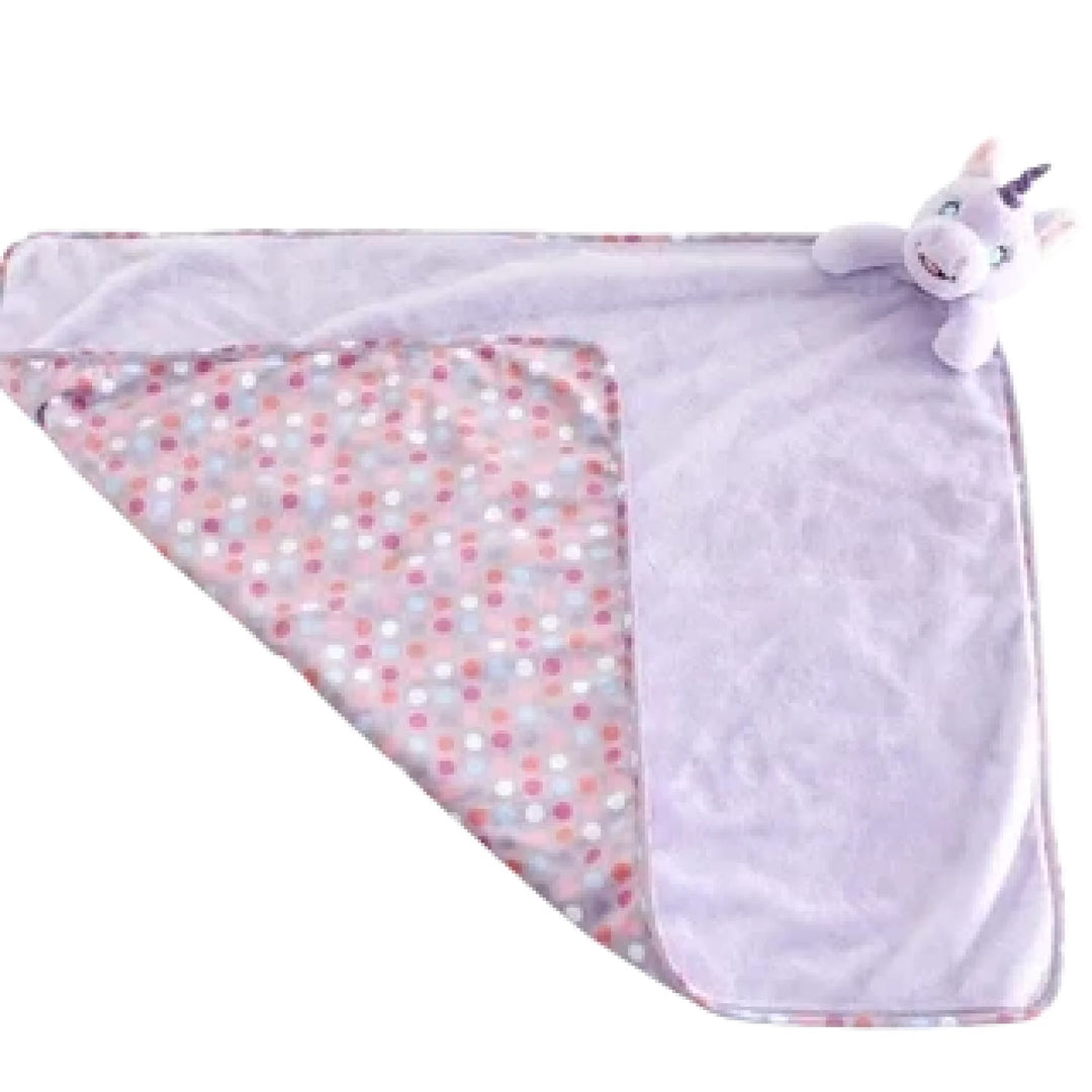 Plush Cubby Blanket Lavender Unicorn
