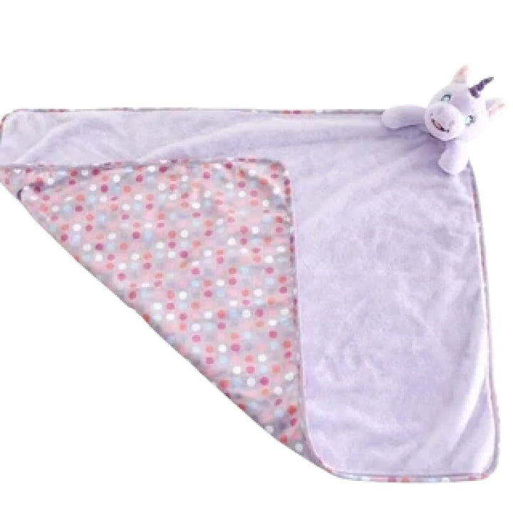 Plush Cubby Blanket Lavender Unicorn