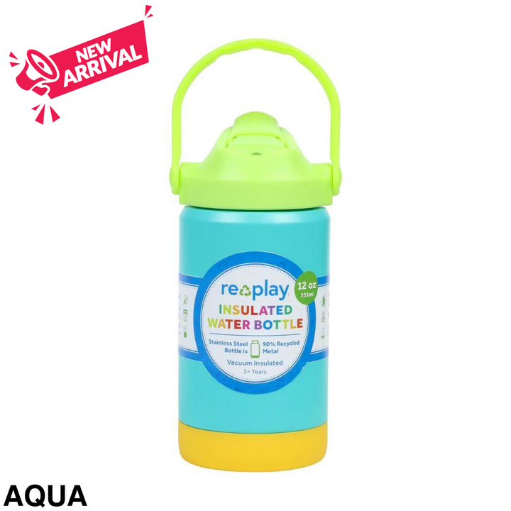 Replay 355ml Insulated Water Bottle Aqua