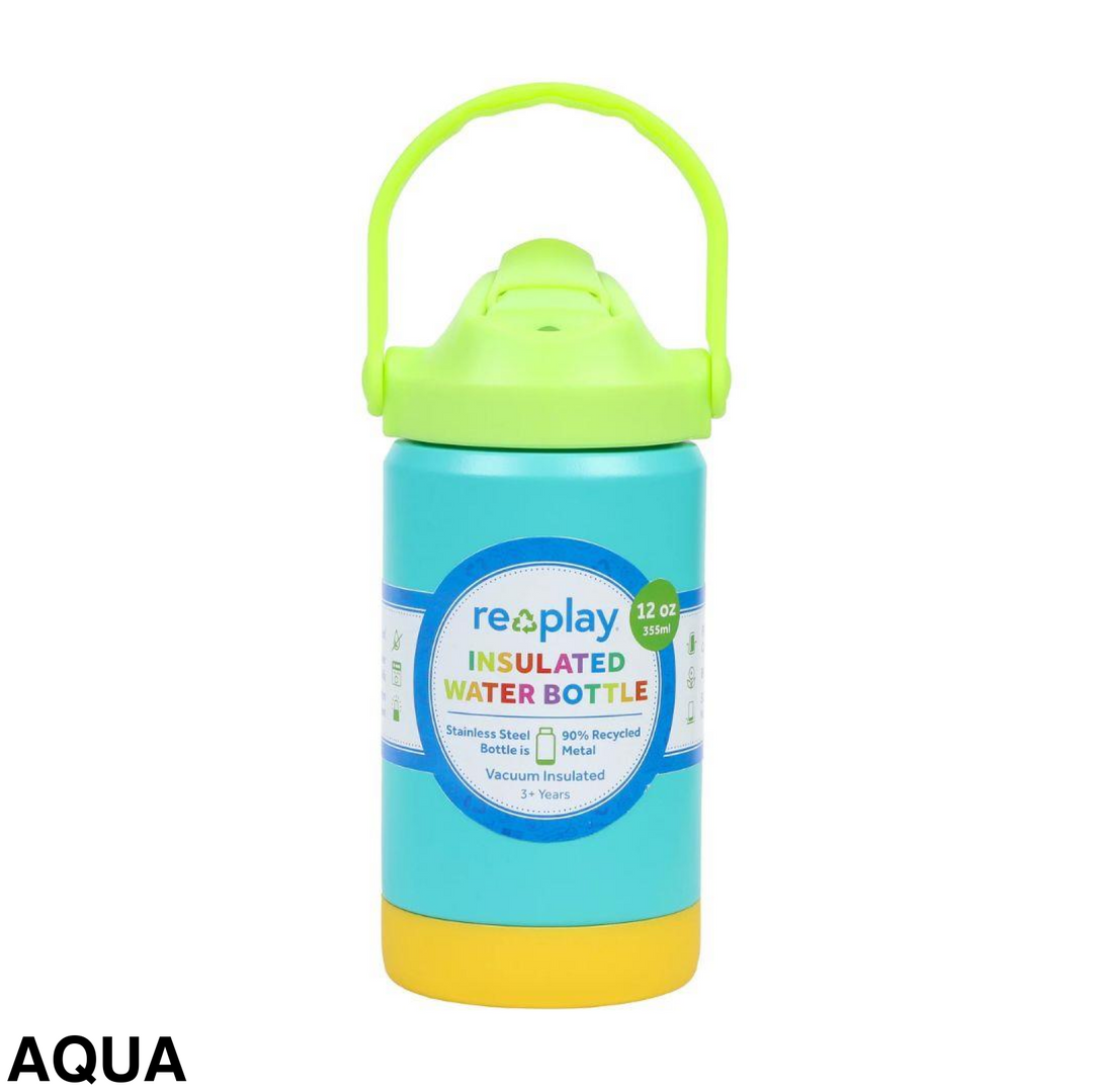 Replay 355ml Insulated Water Bottle Aqua