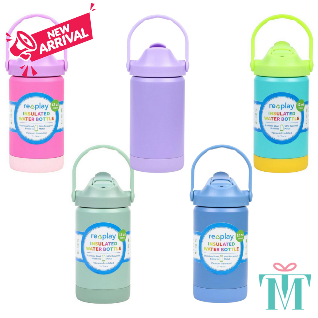 Replay 355ml Insulated Water Bottle Sage