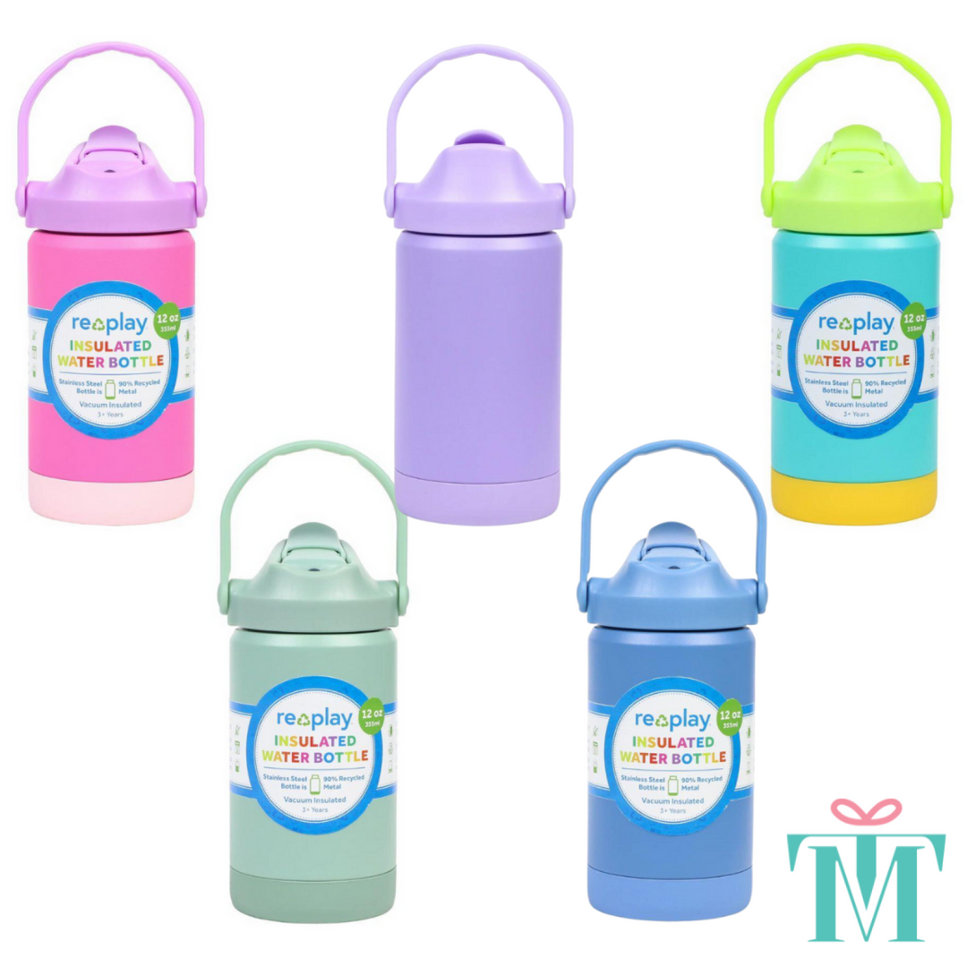 Replay 355ml Insulated Water Bottle Sage