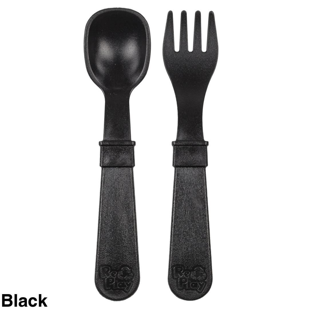 Replay Toddler Utensils Black