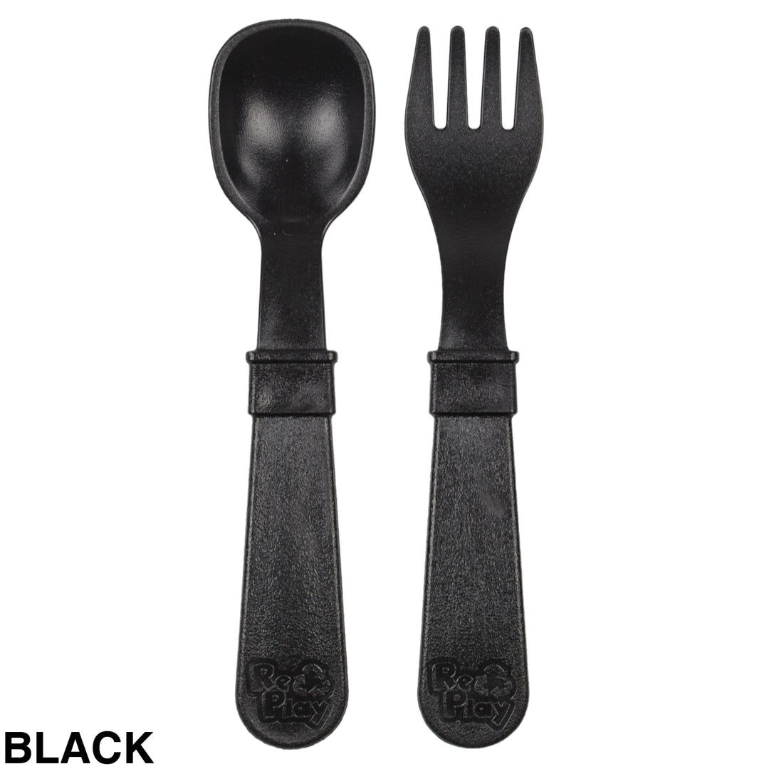 Replay Toddler Utensils Black