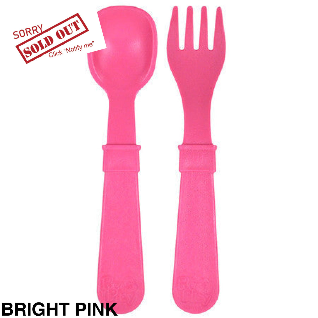 Replay Toddler Utensils Bright Pink