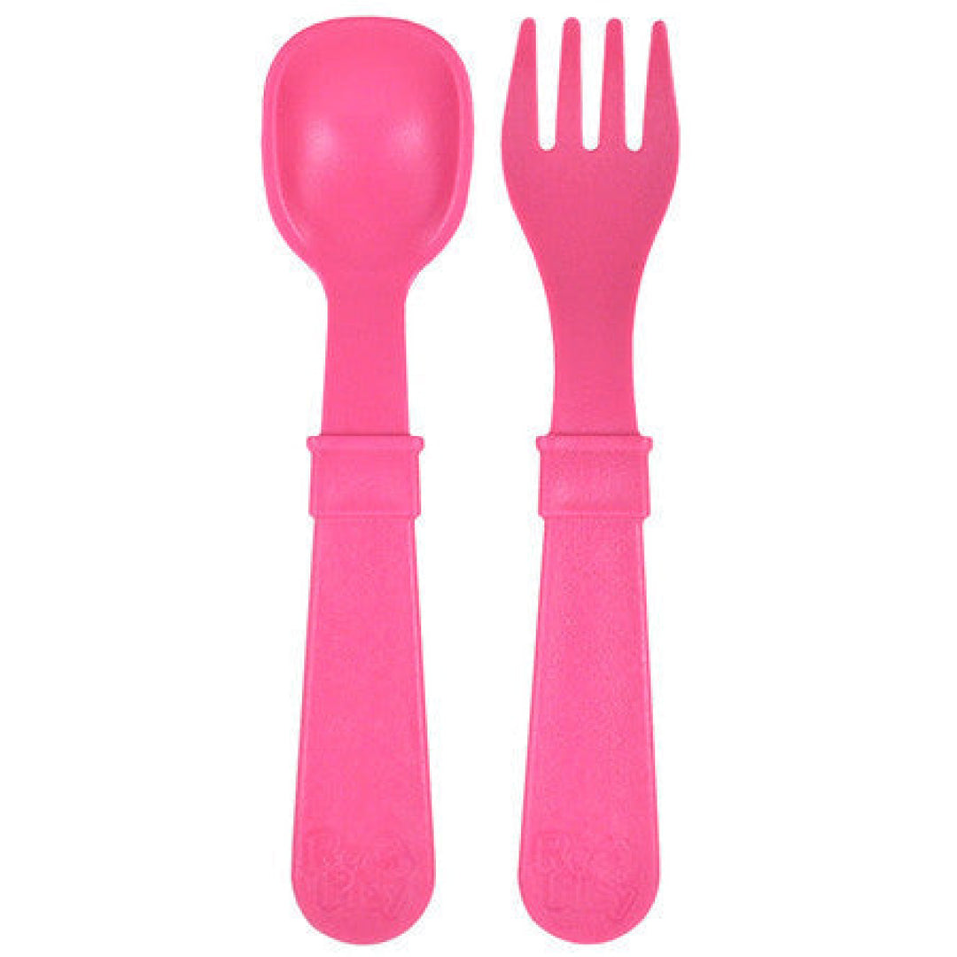Replay Toddler Utensils Bright Pink