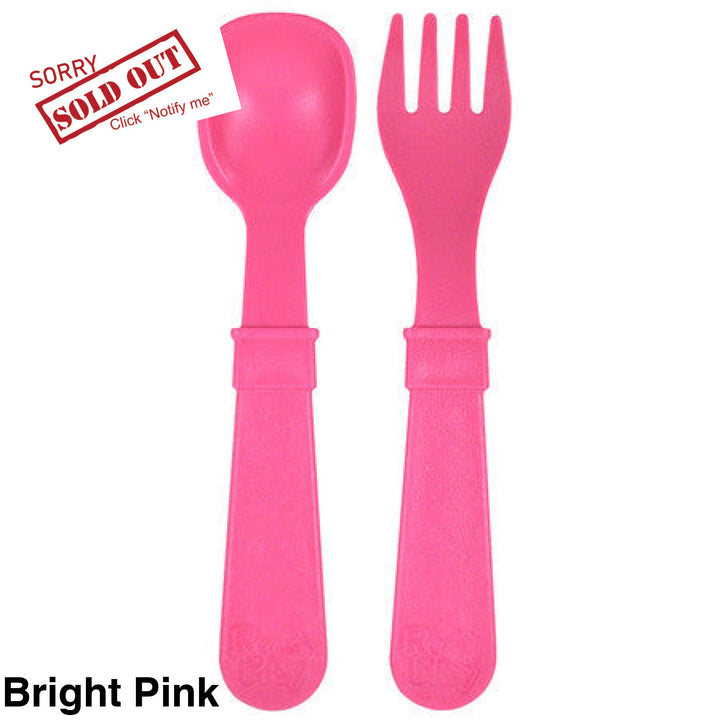 Replay Toddler Utensils Bright Pink