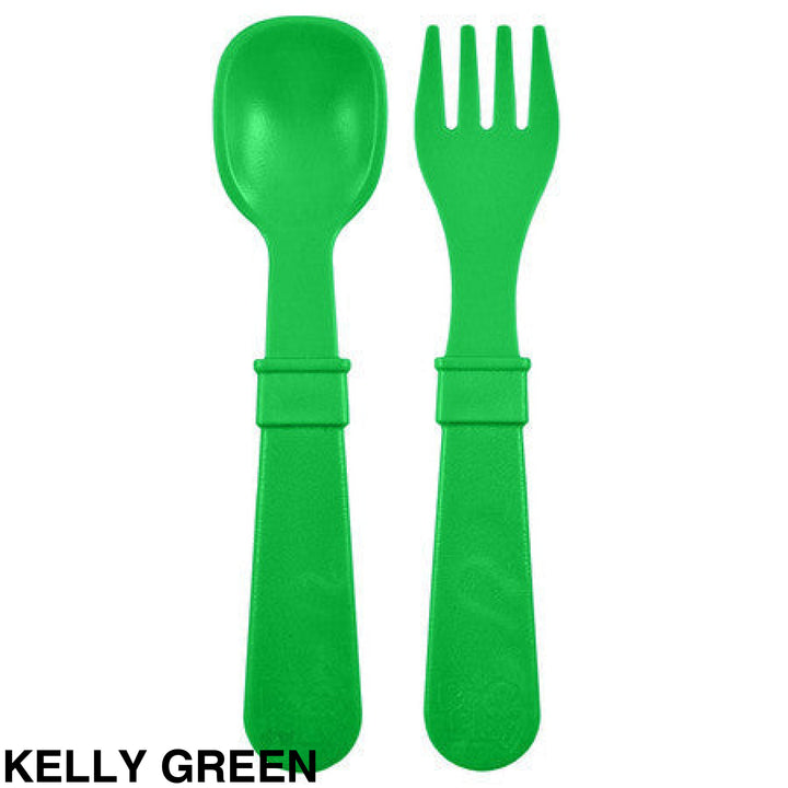 Replay Toddler Utensils Kelly Green