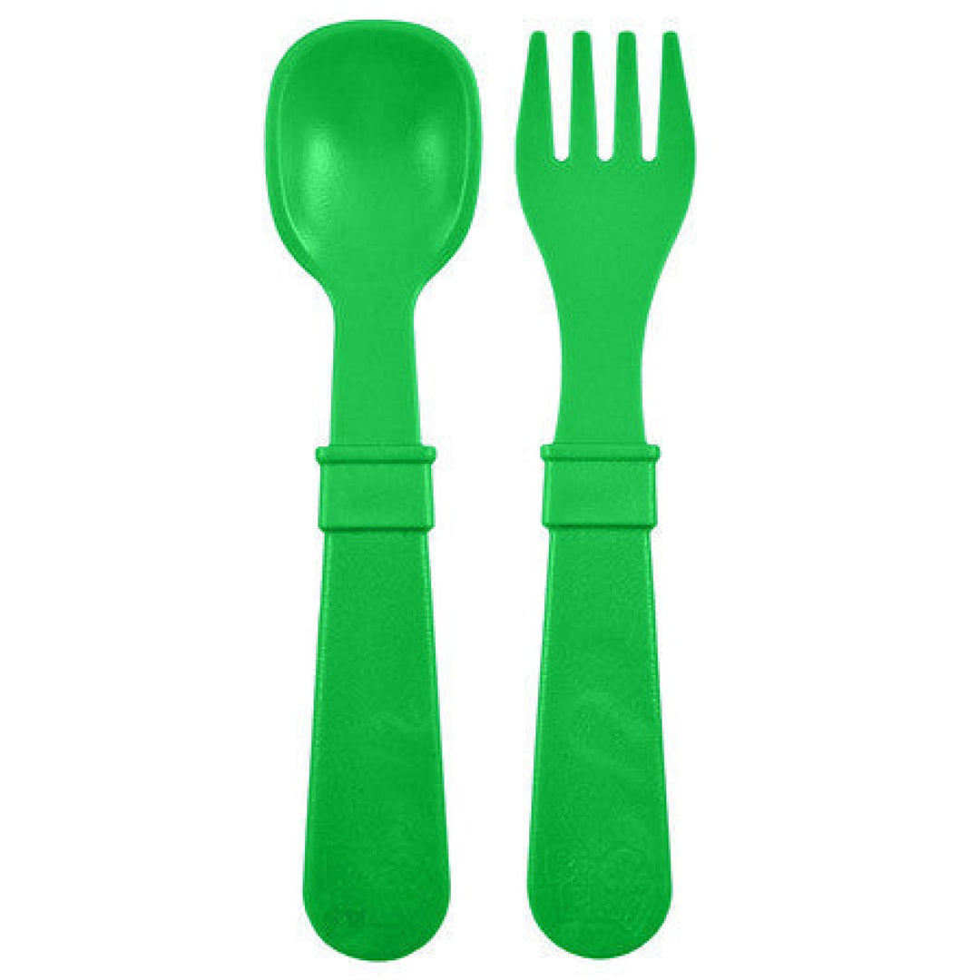 Replay Toddler Utensils Kelly Green