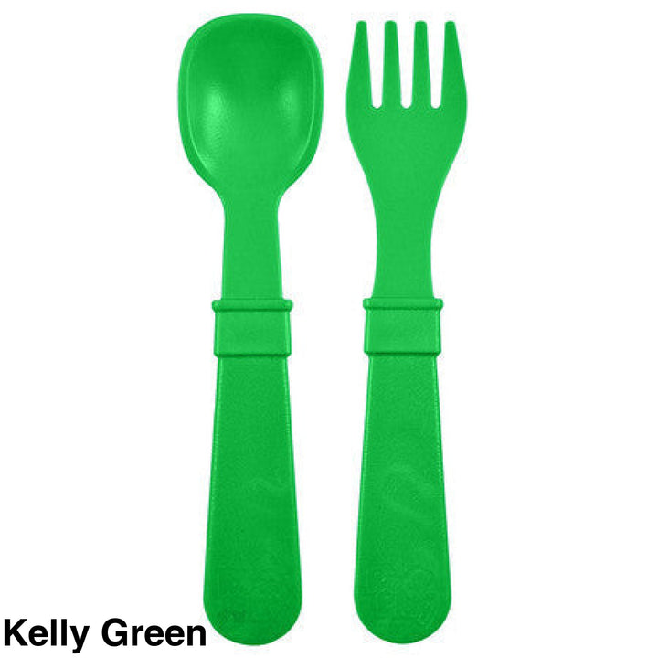 Replay Toddler Utensils Kelly Green