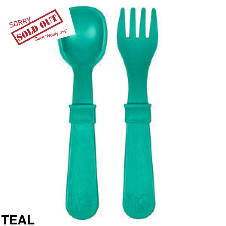 Replay Toddler Utensils Teal