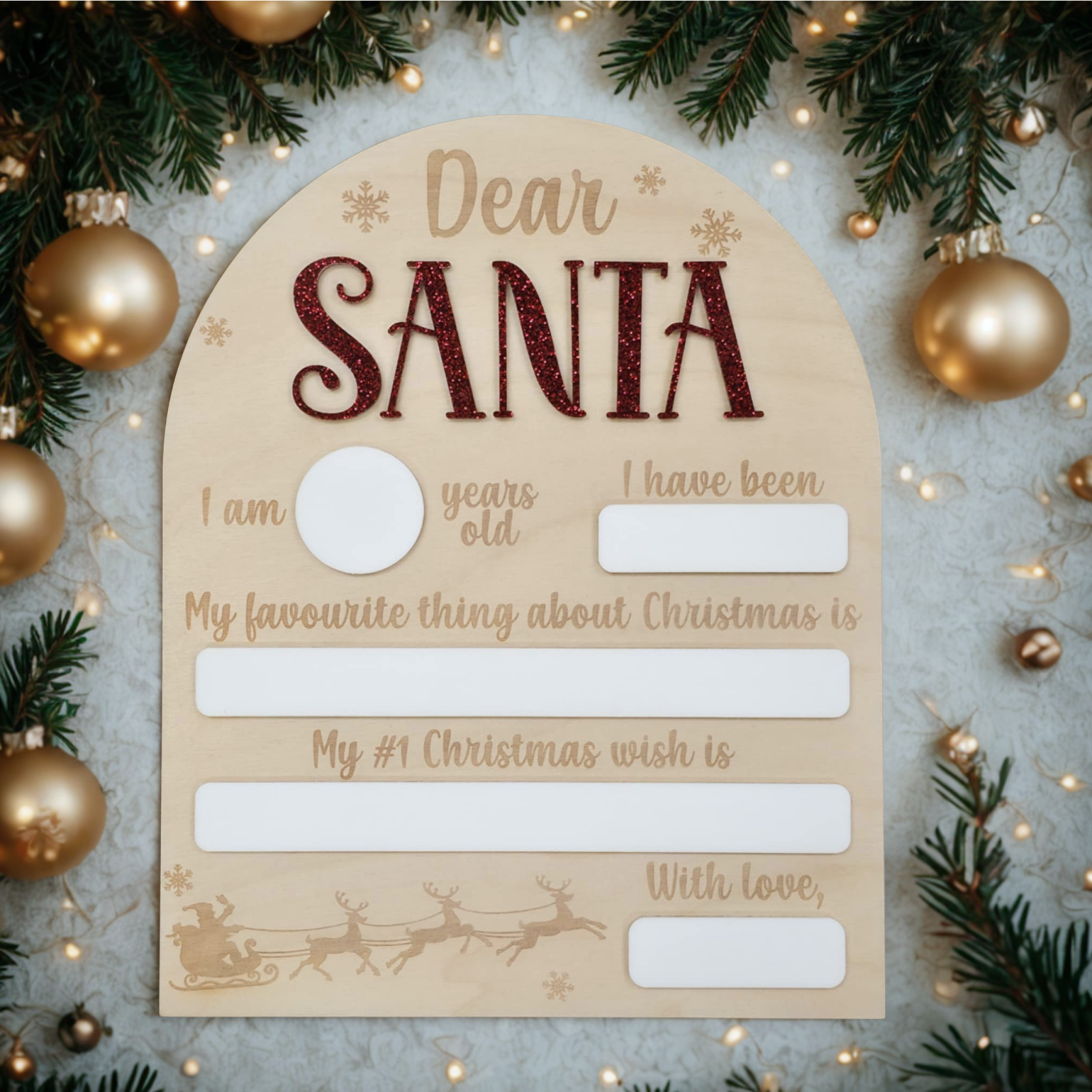 Reusable Letter to Santa Board – Tazmyrtle Designs