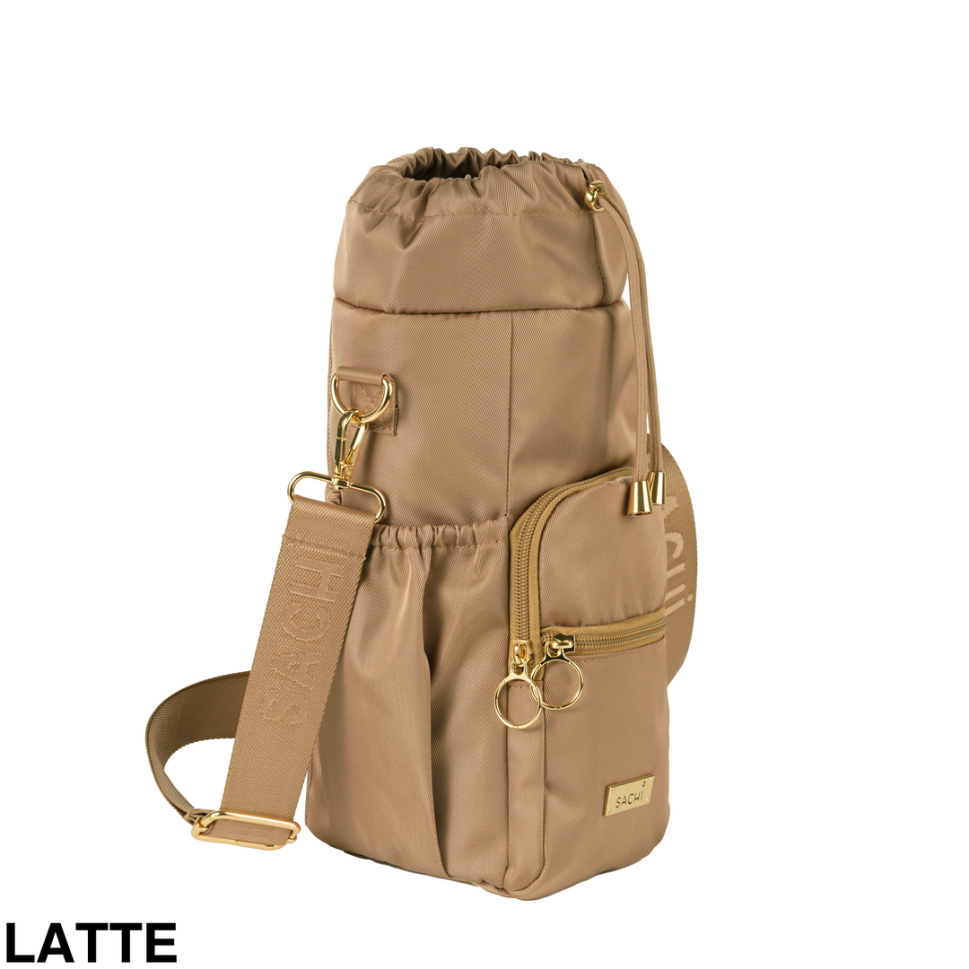 Sachi Crossbody Insulated Bottle Bag Latte