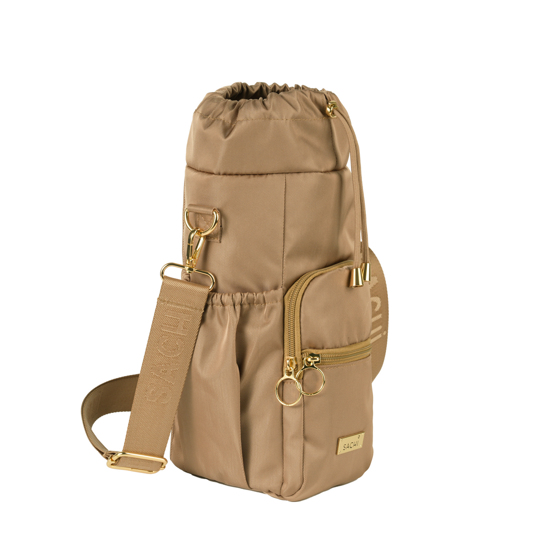 Sachi Crossbody Insulated Bottle Bag Latte