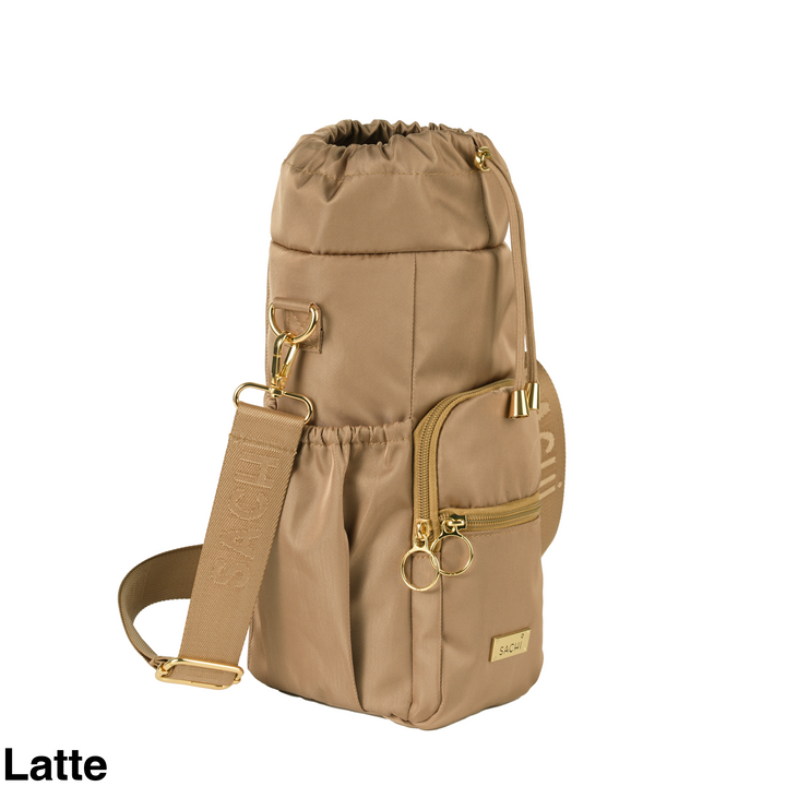 Sachi Crossbody Insulated Bottle Bag Latte