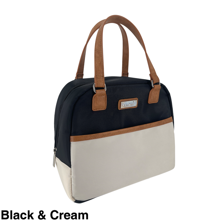 Sachi Insulated Cali Lunch Bag Black & Cream