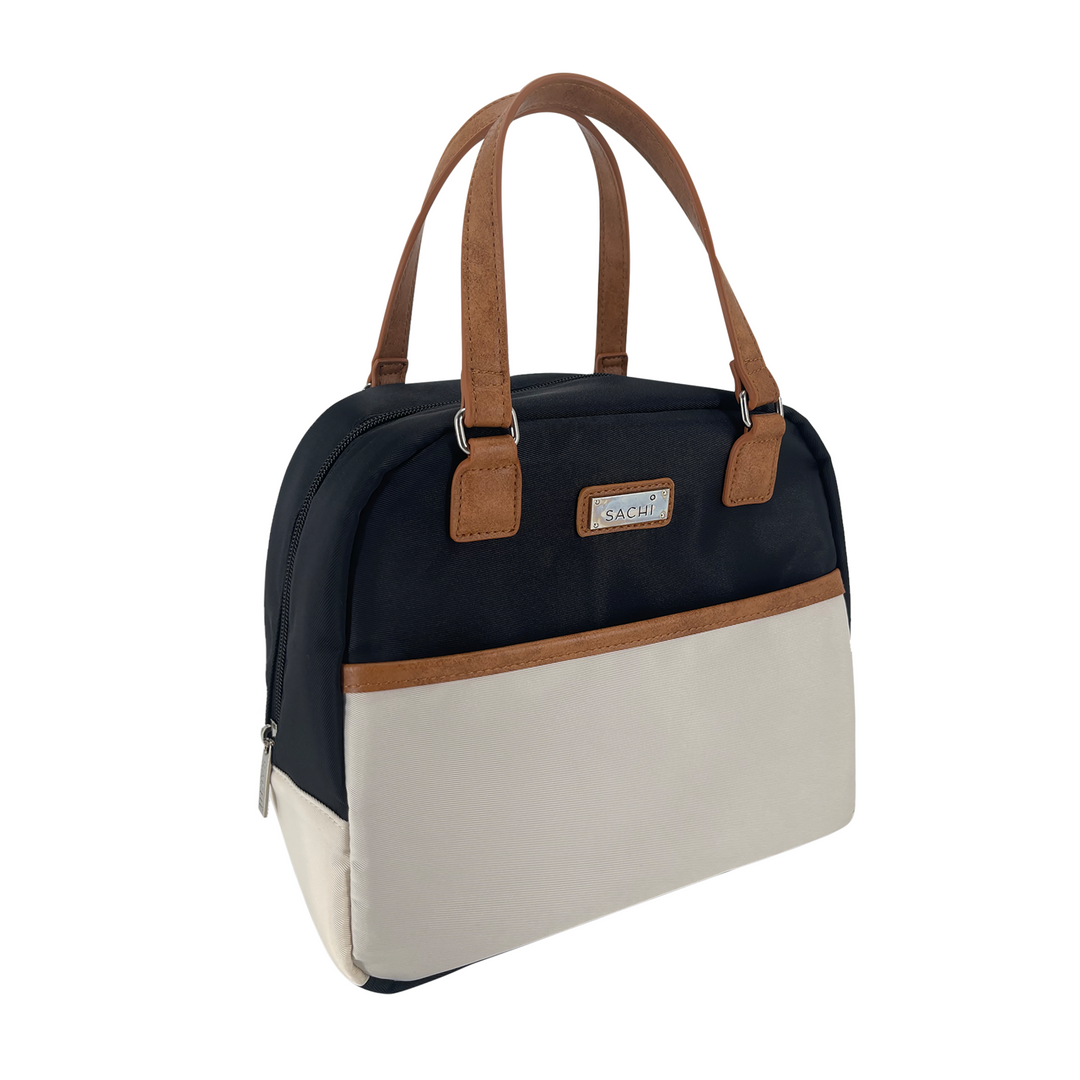 Sachi Insulated Cali Lunch Bag Black & Cream