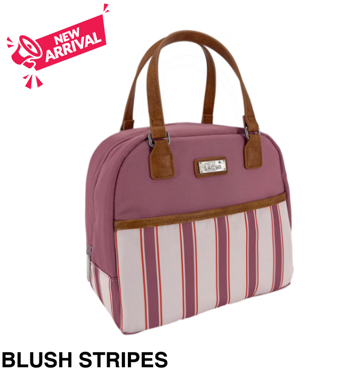 Sachi Insulated Cali Lunch Bag Blush Stripes