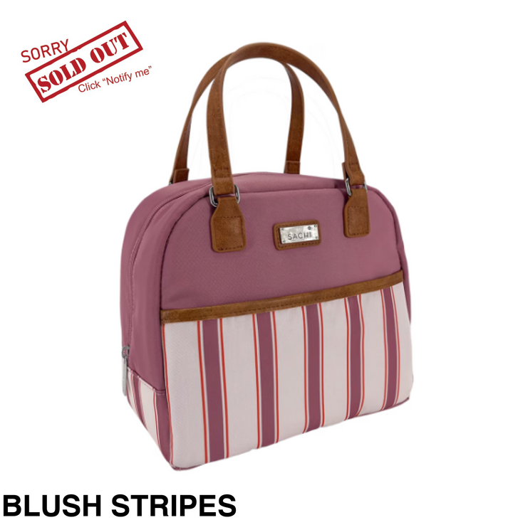 Sachi Insulated Cali Lunch Bag Blush Stripes