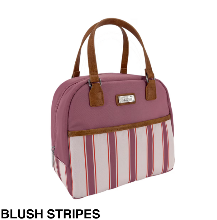 Sachi Insulated Cali Lunch Bag Blush Stripes