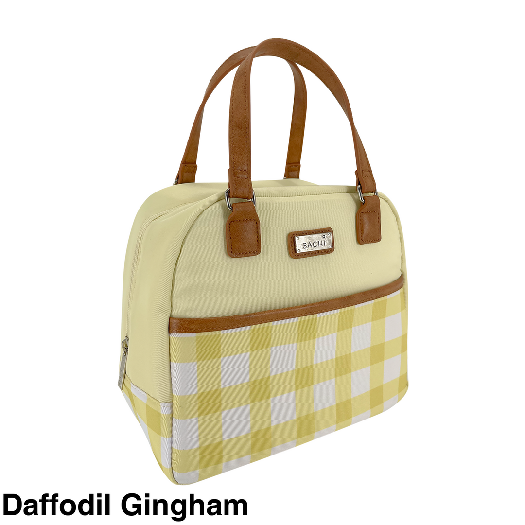 Sachi Insulated Cali Lunch Bag Daffodil Gingham