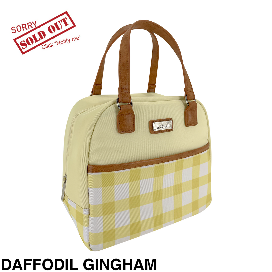 Sachi Insulated Cali Lunch Bag Daffodil Gingham