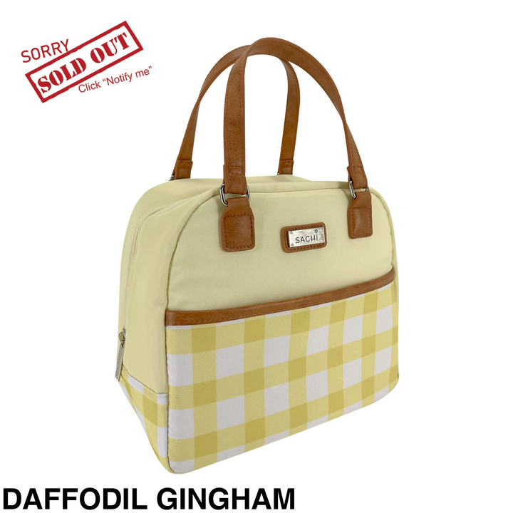 Sachi Insulated Cali Lunch Bag Daffodil Gingham
