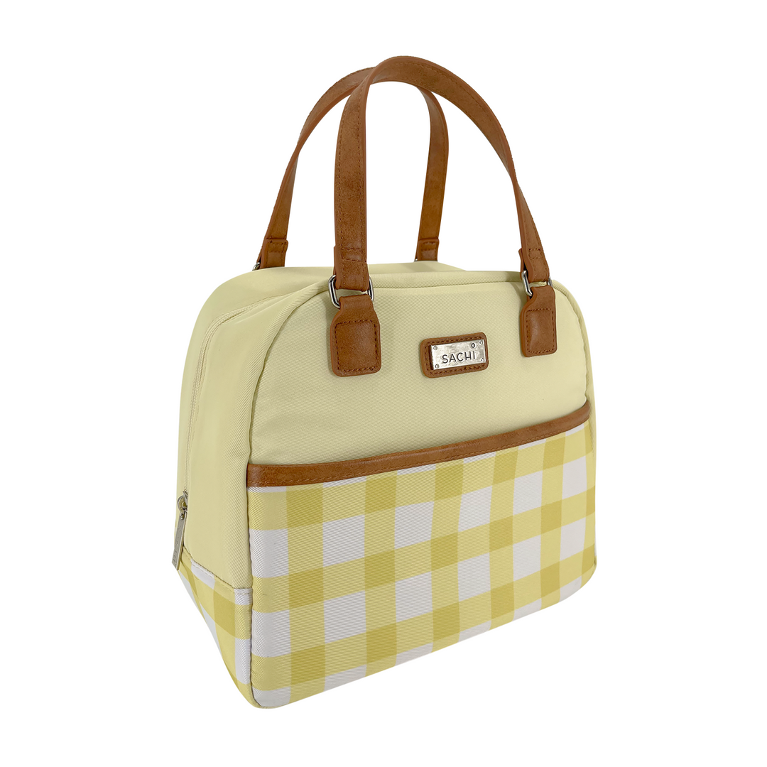 Sachi Insulated Cali Lunch Bag Daffodil Gingham